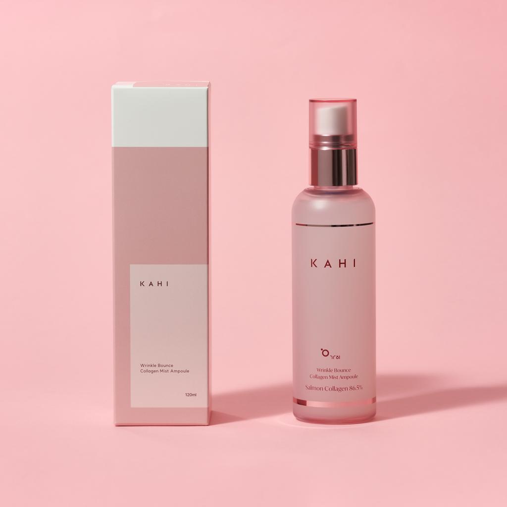 Kahi Wrinkle Bounce Collagen Mist Ampoule 120ml +RANDOM GIFT