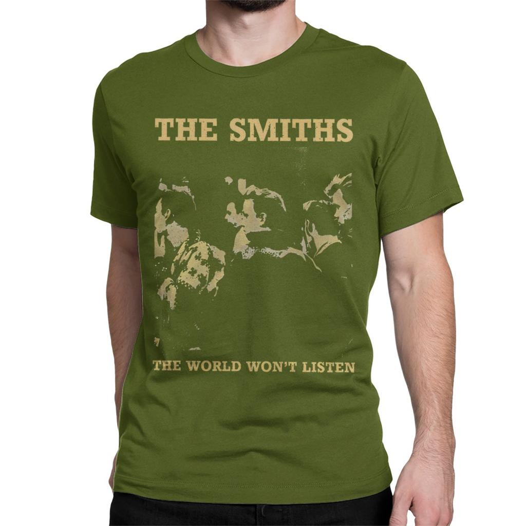 Casual Vintage The Smiths T-Shirts Men Women's Crew Neck Pure Cotton T Shirts Indie Punk Rock Band Tee Shirt New Arrival Tops