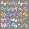 50 Bow Graffiti Stickers: Cute Cartoon Style for DIY Skateboards, Water Bottles, Journals, and Suitcases
