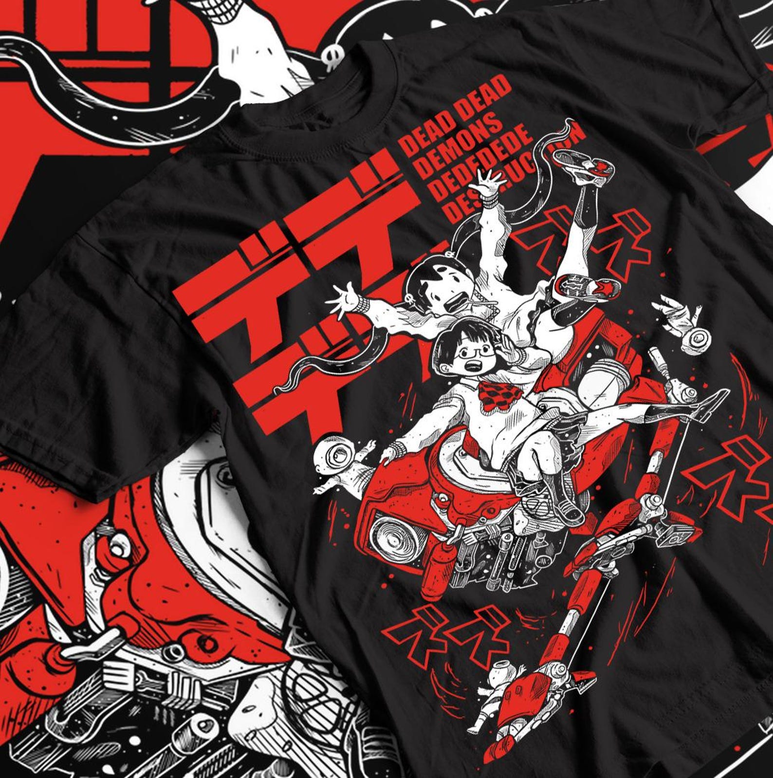 Manga Inio Asano Tee, Dead Dead Demons Dededede Destruction Unisex Heavy Cotton T-Shirt, Anime Manga Shirt, Graphic Tee, Japanese Comic Book XL