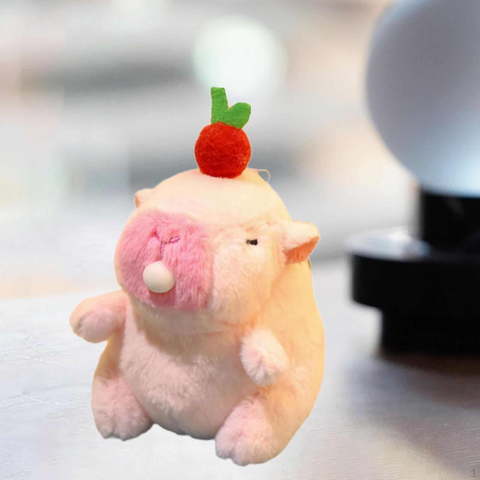 

Плюшева іграшка, що надуває бульбашки, капібара, брелок, сумка, ключниця, приналежності, приналежності, портативний рожевий