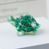 Resin Turtle Aquarium Decor With Natural Crystal Chips For Home Office And Gift