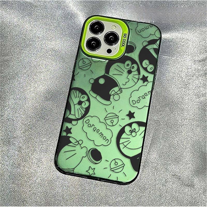 Doraemon Silver Phone Case for iPhone 17/16/15/14/13/12 Pro Max - Cross-Border Niche Collection