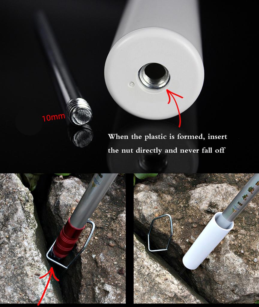 Upgraded Rod Holder for Banks Fishing, Fish Rod Holder Ground, Fishing Rod Rack Stand Fishing Holder for Insert Ground