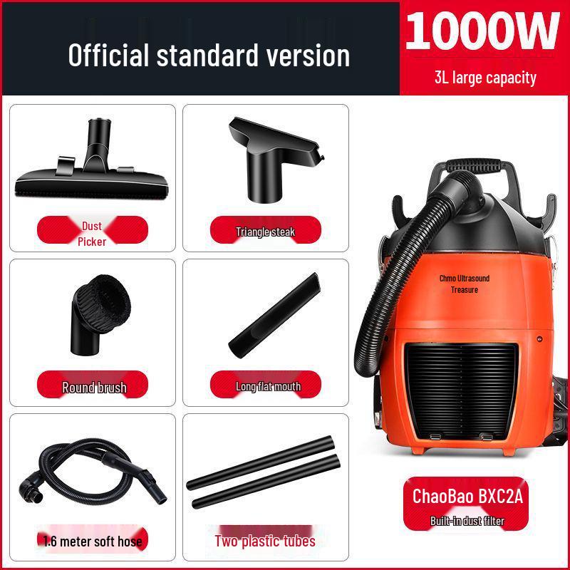 

ChaoBao BXC2A Backpack Vacuum Cleaner: 1000W, High-altitude Stair Cleaning, Backpack Straps, Hole Dust Collector