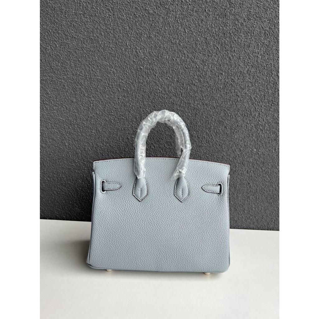 Gold Buckle Classic Fashionable Women's First-layer Cowhide Lychee Leather Handbag
