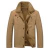 Winter Thick Fleece Lined Denim Jackets Fashion Mens Warm  Outerwear