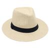 Wish Straw Hat Nostalgic Visor Breathable Cool Hat Model Jazz Hat Men'S And Women'S Beach Hat Mike