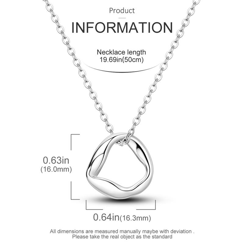 Original Necklace 925 Sterling Silver CZ Simple Heart Chain Necklace For Women Fit Original Charm Beads DIY Making Jewelry Gift