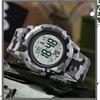 SANDA Camouflage Electronic Watch Outdoor Sports Luminous Student Military Watch Multifunction Digital Electronic Watch