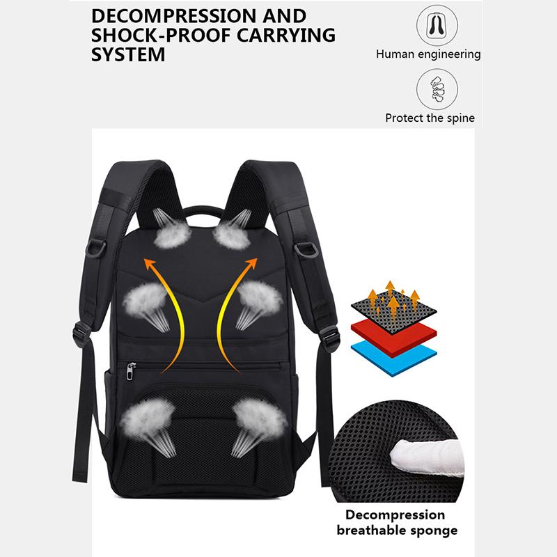 Brand New Waterproof 15.6 inch Laptop Backpack Men USB Charging Port Business Travel Backpacks Male Casual Mochila School Bags