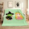 Witch Princess Flannel Blanket Throw Blanket Soft Warm Sofa Bed Camping Home Decor Unique Christmas Gift C9211865