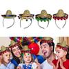 Gesichtwaschen Stirnbänder Weben Sombrero Hut Form Stirnband Frau Spa Make-up Haarband Make-up Fotos Machen Kopfschmuck