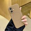 Applicable to iPhone17promax liquid silicone fine ring magnetic suction Apple 16 simple solid color anti-drop mobile phone case 15