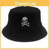 Hat Simple Fisherman With Solid Color Design And Skull Embroidery For Daily
