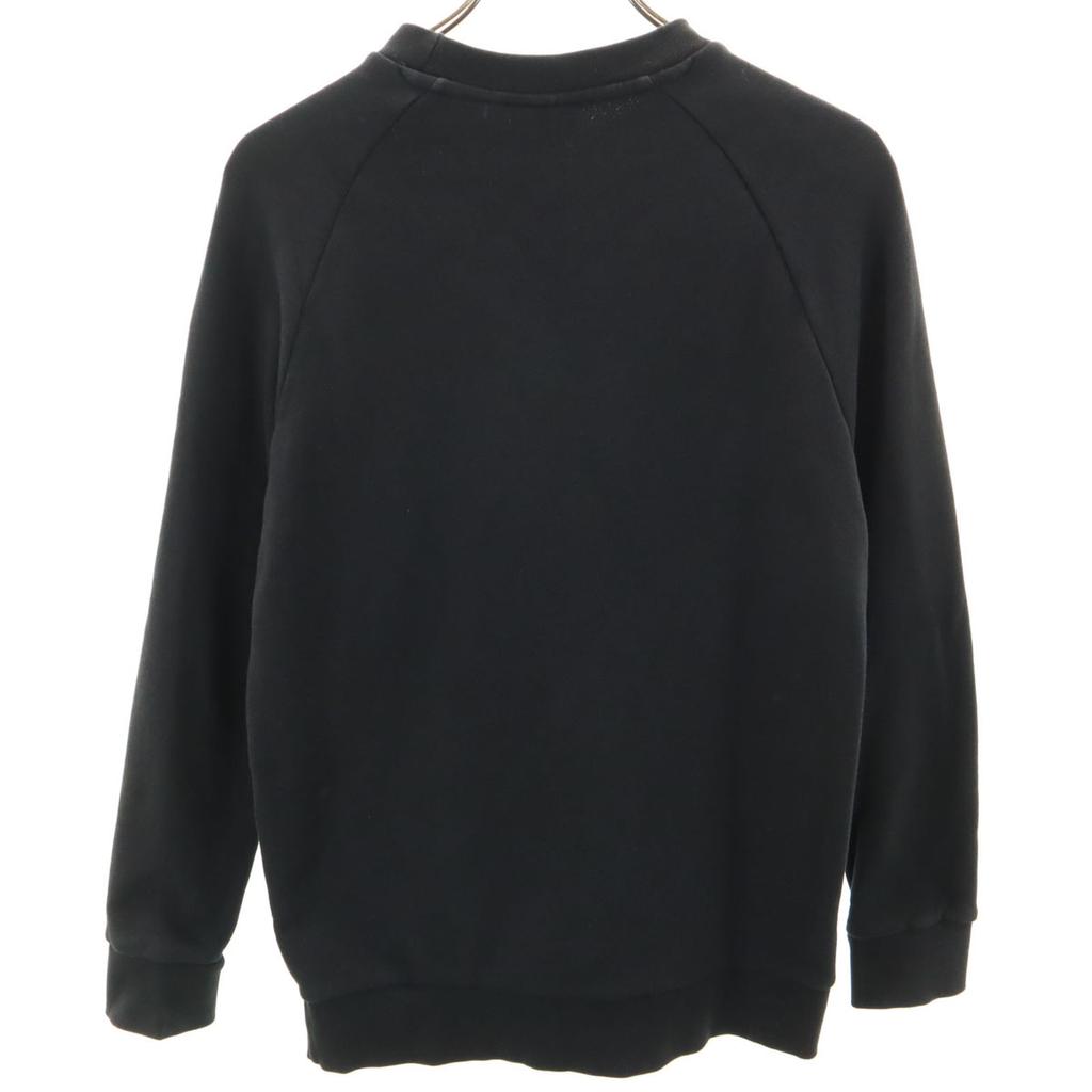 adidas Trefoil logo print Long sleeve sweat trainer S black Men's Used