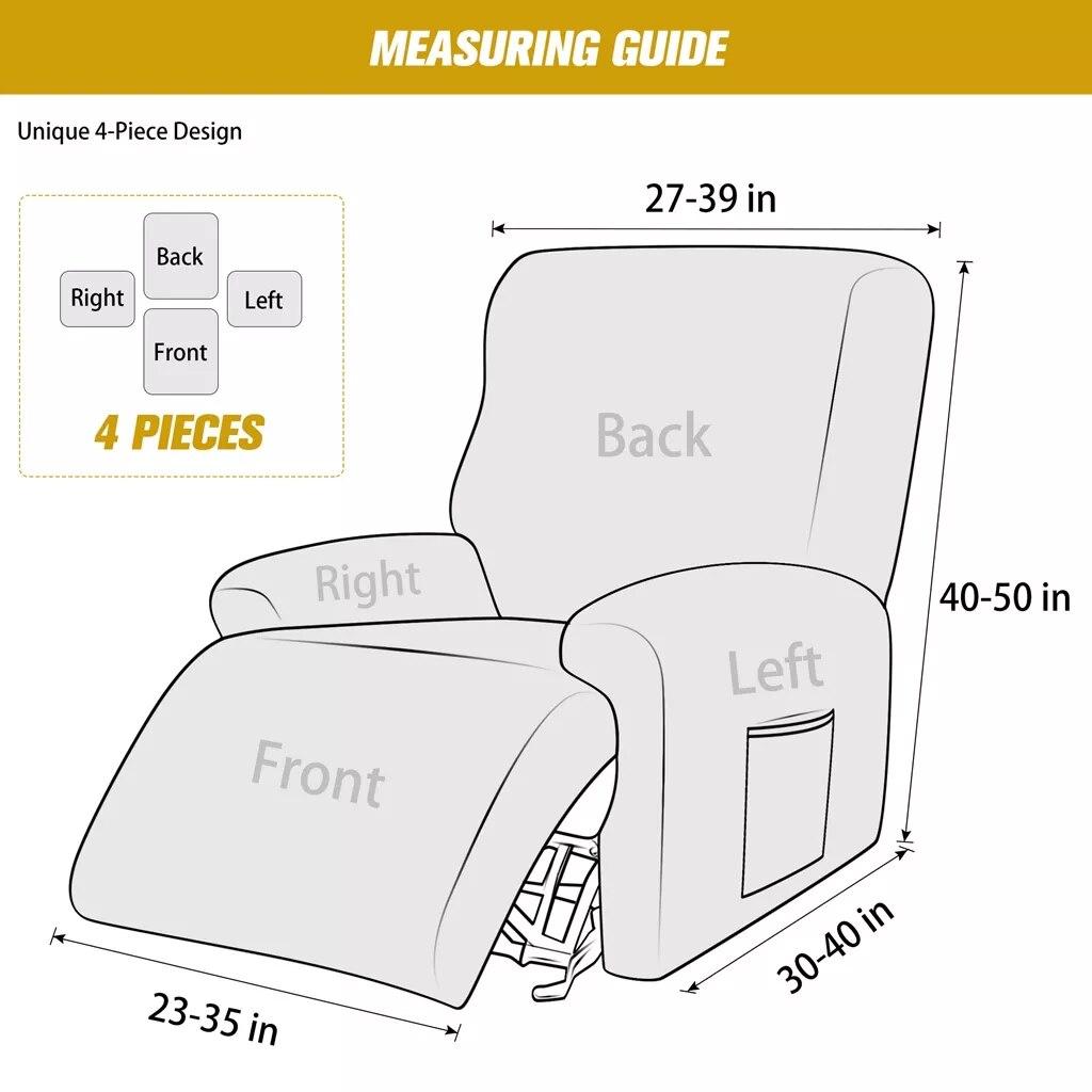 Spandex Recliner Cover Stretch Reclining Sofa Cover Elastic Relax Armchair Cover Recliner Couch Slipcover