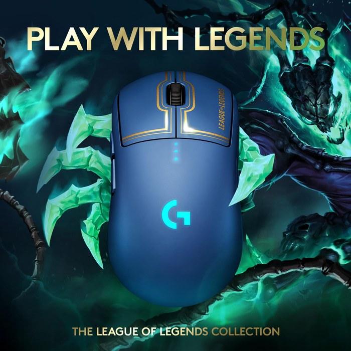 Logicool G PRO Wireless Gaming Mouse LoL HERO 25K Sensor LIGHTSPEED Wireless POWERPLAY Charging LIGHTSYNC RGB 80g FPS G-PPD-002WLLOL2