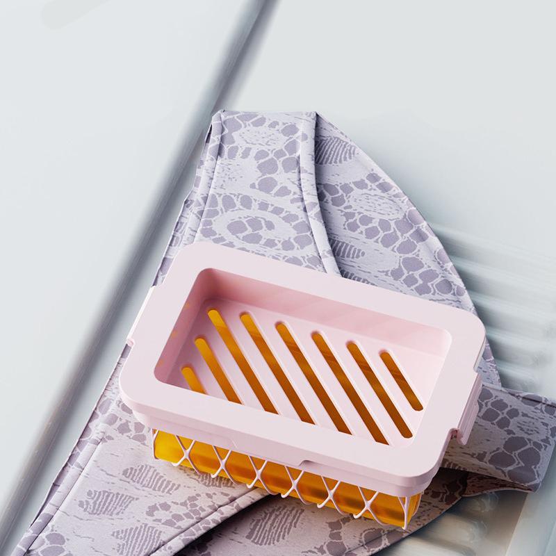 Multifunctional 2 In 1 Soap Bubble Box Colorful Highly Elastic Mesh Soap Holder for Household Bathroom Kitchen Soap Foaming ZYF