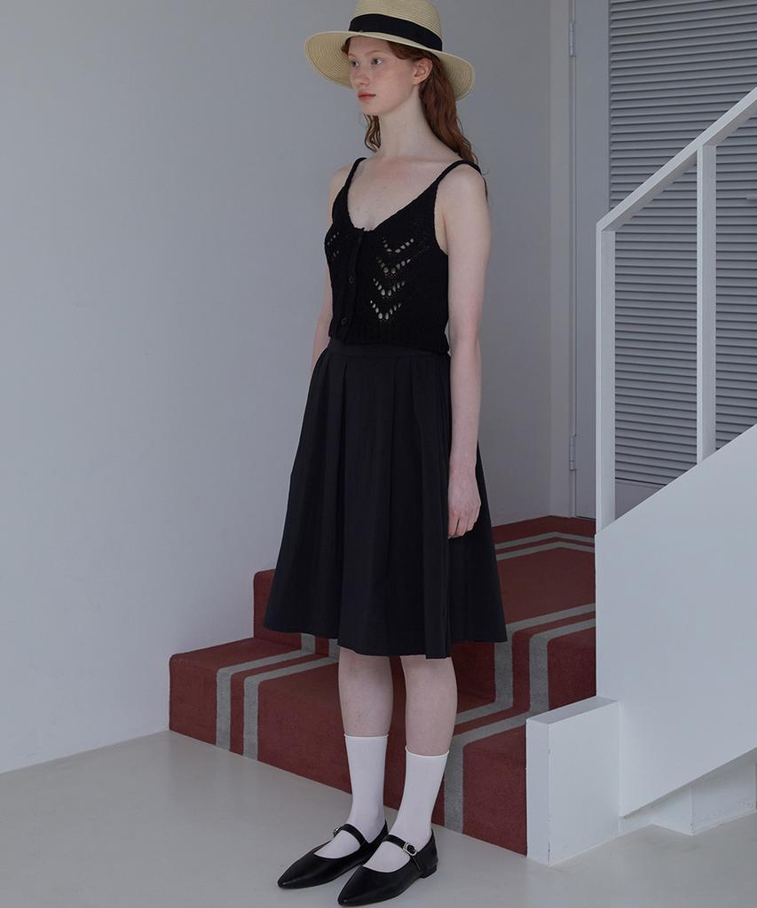 Ceme Audrey Pleated Skirt - Black