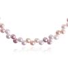 Mezmic Fairy Collection Pink Round Pearl Strand 925 Sterling Silver Necklace