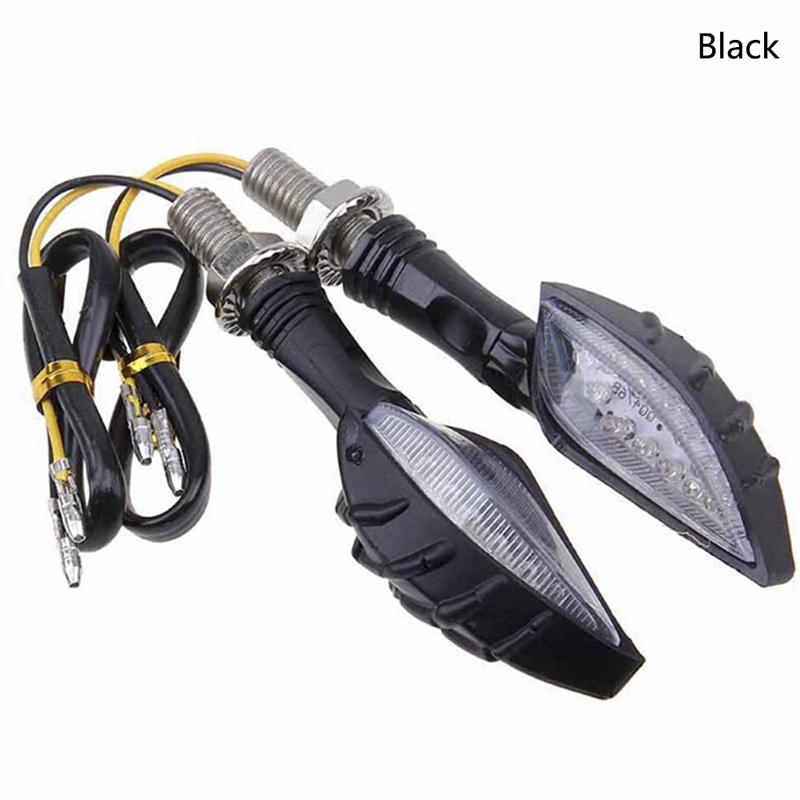 

12 светодиодов для мотоцикла, велосипеда, янтарный указатель поворота, мигалка, индикаторные лампы, лампа чёрный