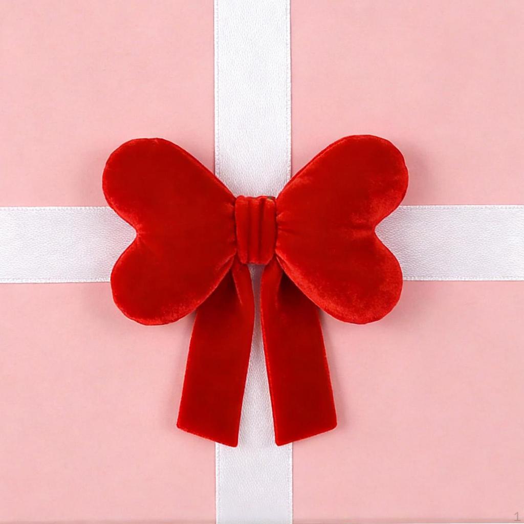 Red Bow Hanging Decoration Christmas Tree Anniversary Wedding Valentines Day Bowknot Xmas