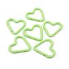 5pcs/lot Spray Painted Heart-shaped Spring Clasps Carabiner Keychain Clips Hook Dog Chain Diy Jewelry Buckle Connector Supplies
