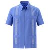 Men's Shirts Clothing Four Pocket Embroidered Traditional Short Sleeve Shirts For Men Shirts
