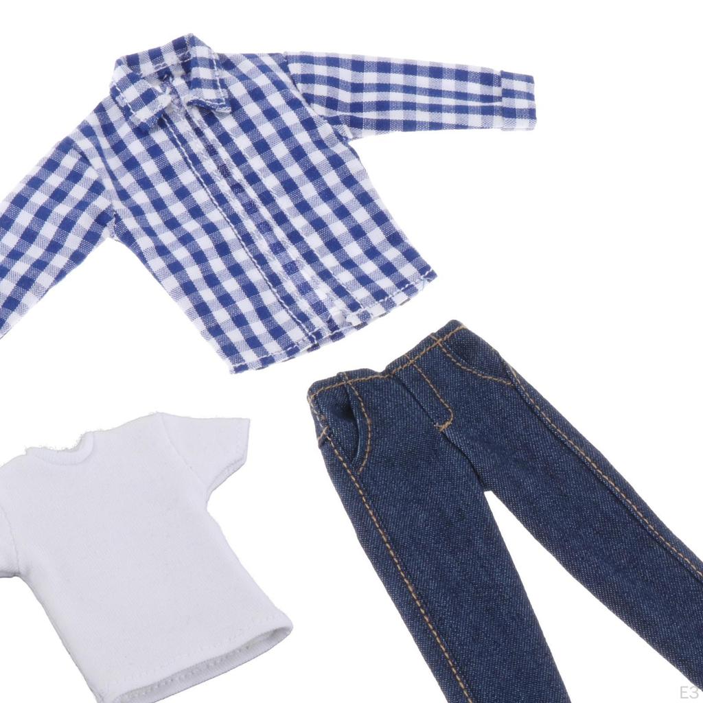 1/12 Outfit Set, Miniature Clothing for Action Figures