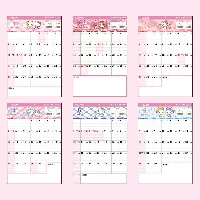 Sanrio Hello Kitty Zapisovací kalendář 2026 Japonsko NOVÝ Postavy Sanrio