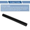 X AUTOHAUX 1 Piece Inner Diameter 10mm/0.39" Inner Diameter 200mm/7.87" 0 Degree Straight Black