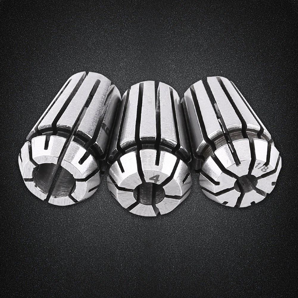 3pcs ER11 CNC Collet Milling Lathe Holder Tool 1 8 inch (3.175mm) 4mm 6mm