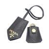 PRADA  1BB846 2WAY bag black/beige polyester/Safiano Women