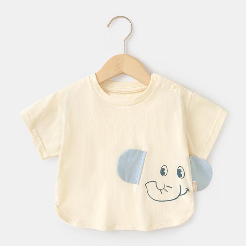 

Одежда для малышей, повседневная футболка с короткими рукавами, летние топы с половиной рукавов для мальчиков и девочек, детские летние топы с короткими рукавами 120cm