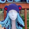 New Handmade Crocheted Clown Hat, Funny Clown Hat, Personalized Fashionable Adult Hat