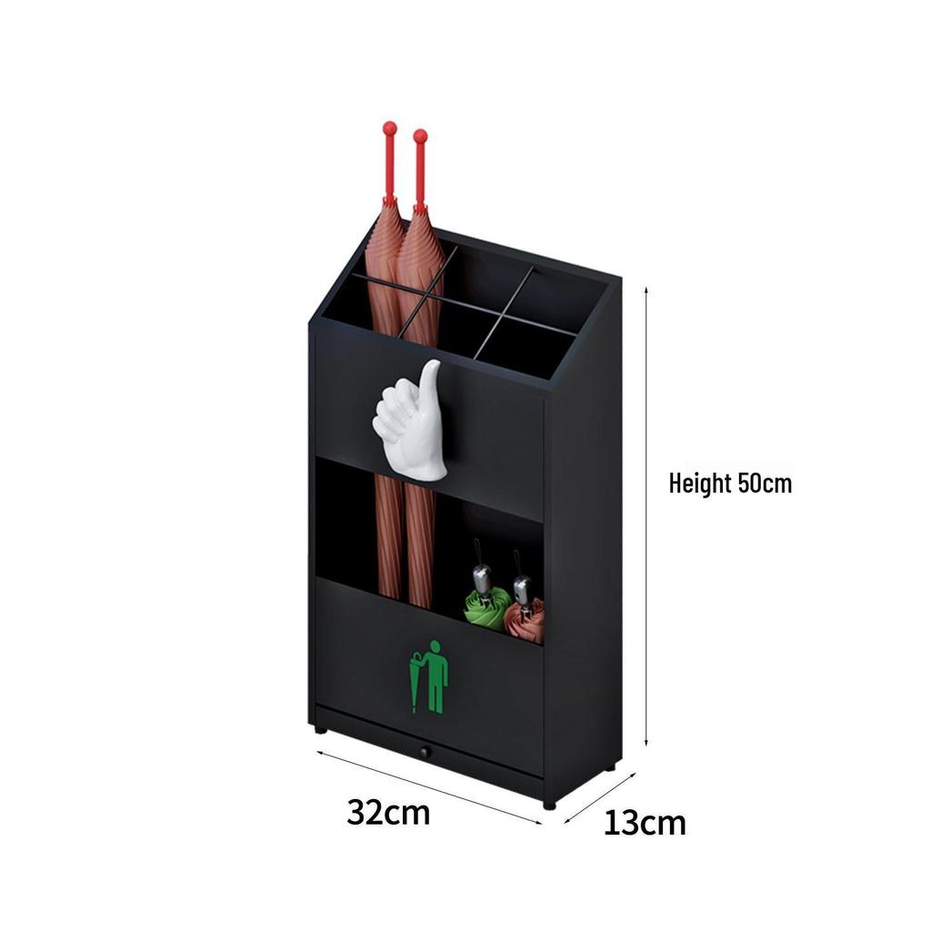 Kompakt paraplyställ för entréer, hotell och butiker
