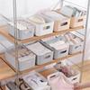1Pc Desktop Plastic Cosmetic Storage Box Bathroom Kitchen Storage Basket S-L Dormitory Miscellaneous Storage Box