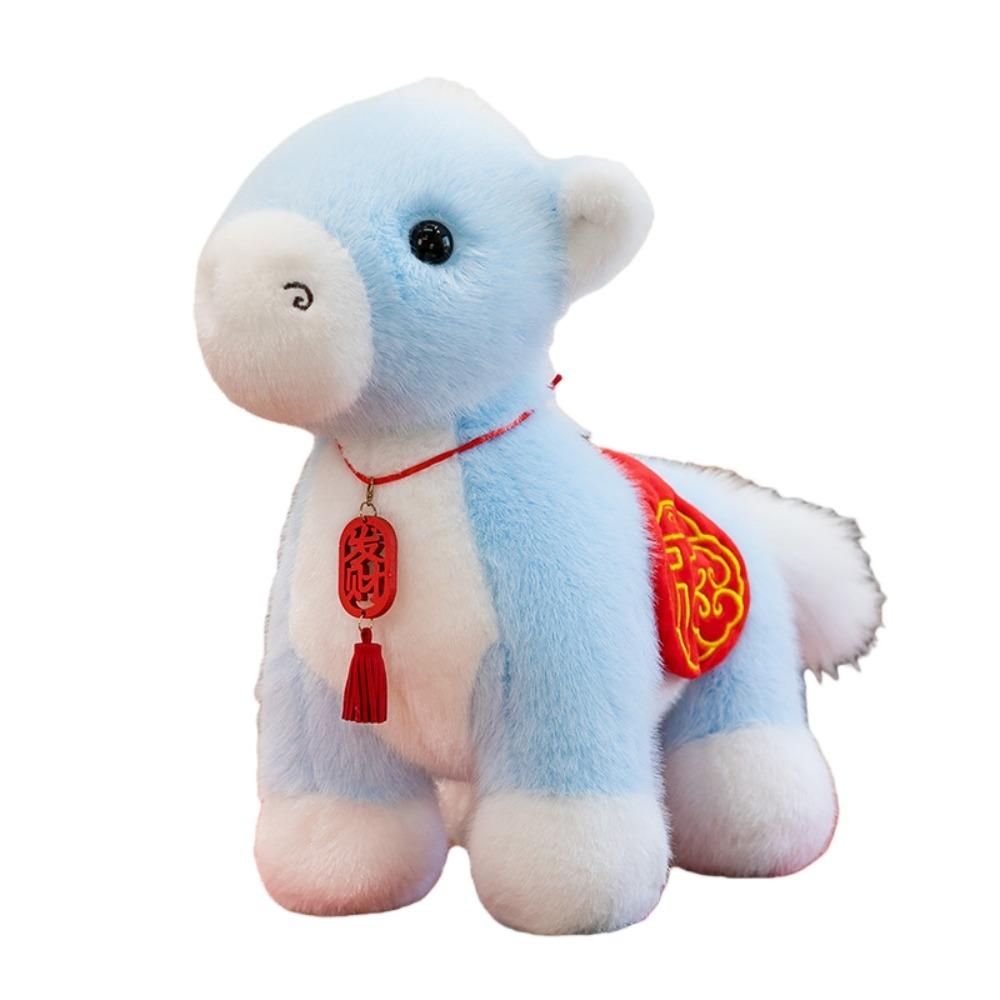 Tassel Pendant Horse Plush Doll Creative Cartoon Steed Doll Zodiac Pony Figurine  Chinese New Year