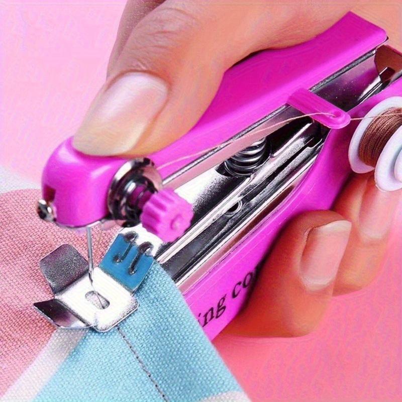 1PC Purple Mini Manual Sewing Machine - a Portable Springcome Tool for Quick Repairs And Small Projects, Creative Sewing ZSY