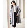 Demana Women's Single-Button Lapel Double-faced Wool Coat