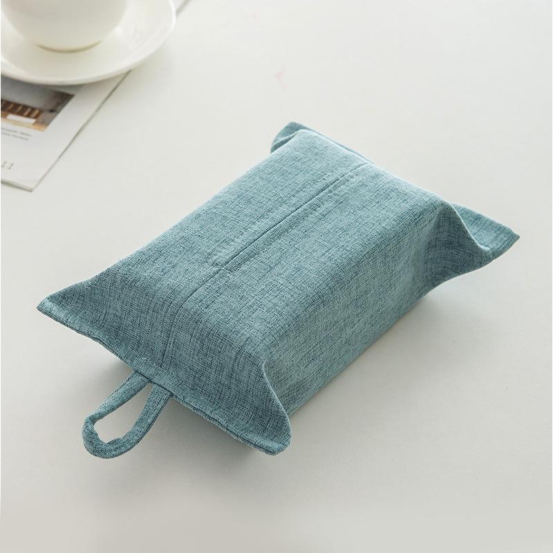 Solid Color Napkin Tissue Box Creative Tissue Box Portable Hanging Paper Tower Holder Organizer Soft Paper Napkin Case Supplies
