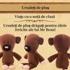 AjieQaQ Plush Toy 30cm Teddy Bear Mr. Bean Brown Soft Cuddly Stuffed Animal Gift for Kids