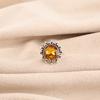Natural Citrine Gemstone 925 Stamped Silver Jewelry Handmade Women Ring For Gift RR-7-4