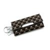 Inden-ya Inden Key Case, Takane with Mount Fuji Design, Traditional Craft, Koshu Inden, Deerskin, Lacquer, Original Brand (No. 2807, White)