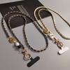 Camellia Crossbody Phone Rope Metal Chain Mobile Phone Strap Hanging Ornaments
