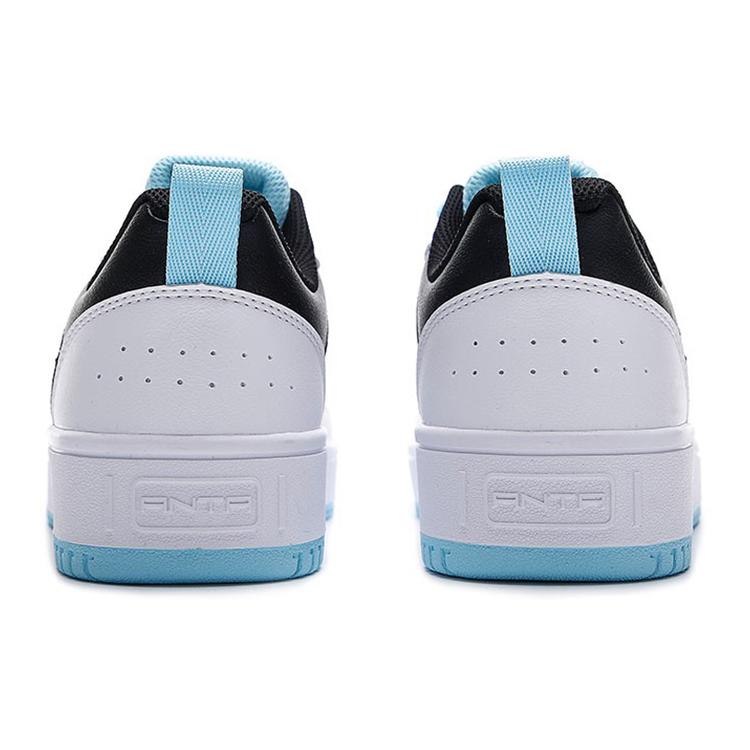 New Anta Life Collection Durable Breathable Low Top Skateboard Shoes White Black 912138012-1