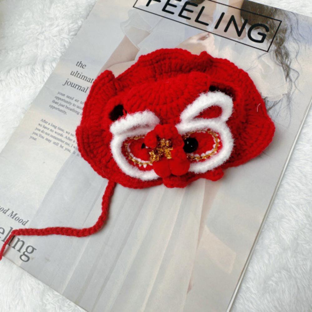 Katzen-Headsets, Hunde-Weihnachts-Headsets, Hüte, Neujahrs-Tiger, Löwen, Verkleidungs-Kopfbedeckungen, Wolle, lustige Neujahrs-Süßohren