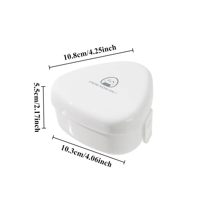 1PC Triangle Rice and Vegetable Roll Mould Bento Box Can Be Microwave Heated To Make Children's Sushi Lunch Box