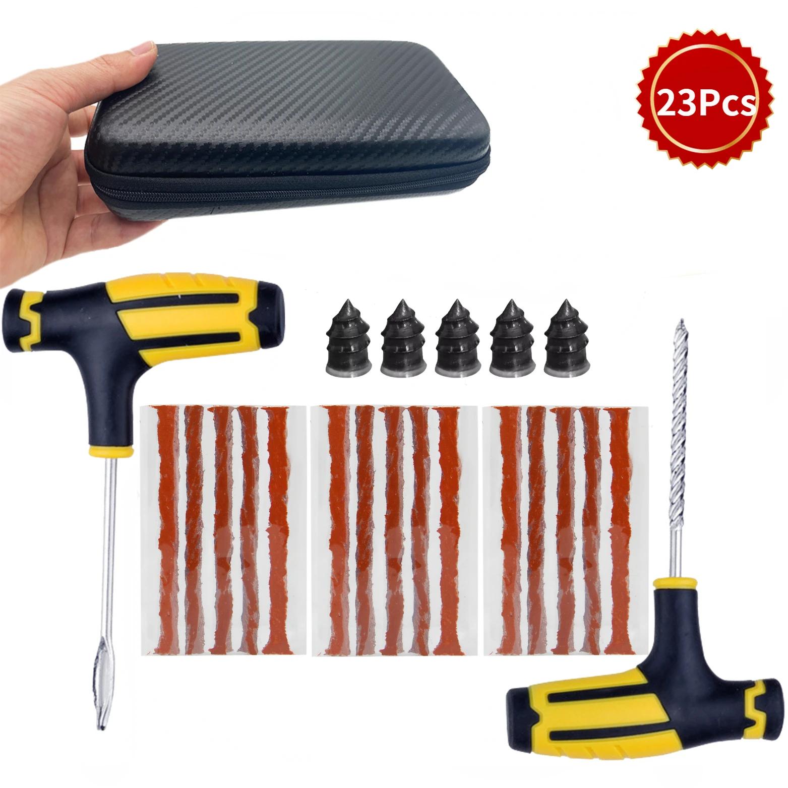 

AYSIM Universal Tyre Puncture Repair Tools Tire Puncture Plug Repair with Strips for Car, Motorcycle, Bicycle Emergency Use
